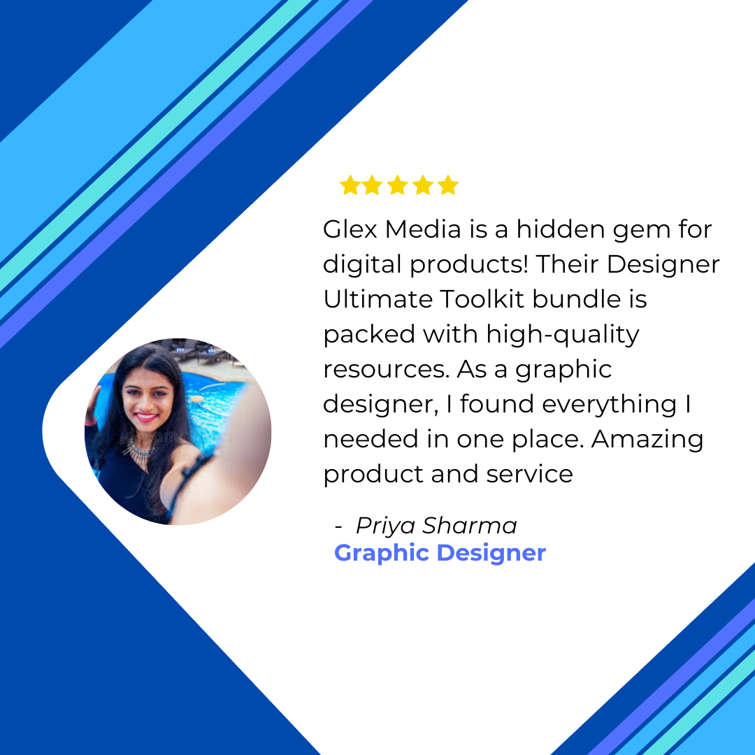 Blue and White Abstract Pattern and Shapes Customer Testimonial Reviews Instagram Post (1)